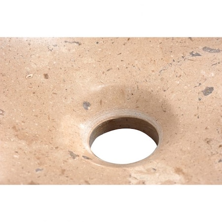ANZZI Santos Natural Stone Vessel Sink in Classic Cream LS-AZ8233